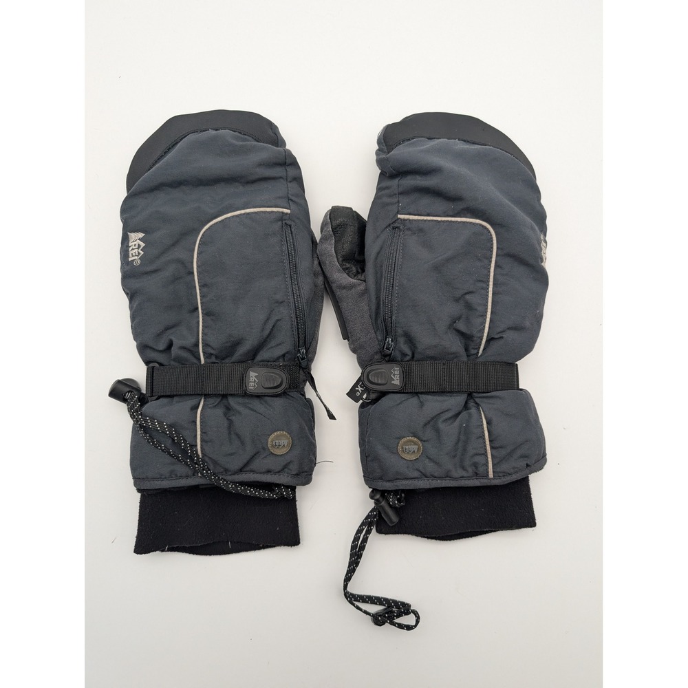 REI Gore-Tex Waterproof Mittens Gray XL Winter Ski Snowboard Gloves